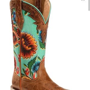 Floral Western Cowboy Boots